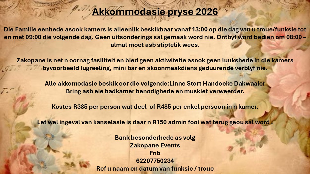 zakopane akkommoasie 2026